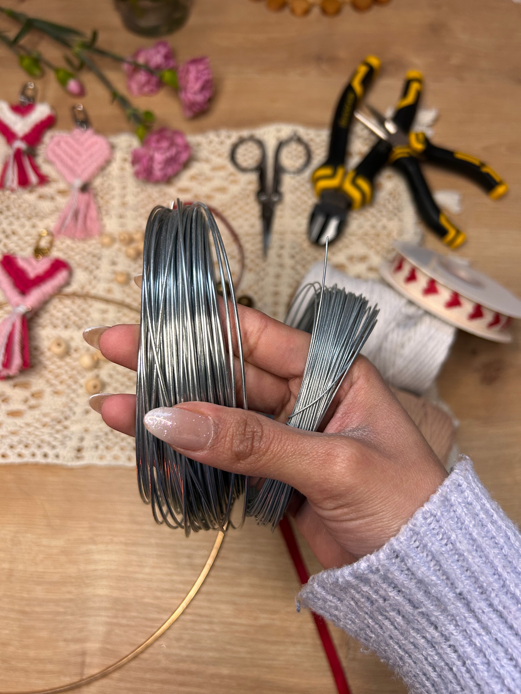 Miniperson Coppia in Macramè – Ghirlanda Personalizzata Handmade - Regalo per San Valentino