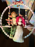 Miniperson Coppia in Macramè – Ghirlanda Personalizzata Handmade - Regalo per San Valentino