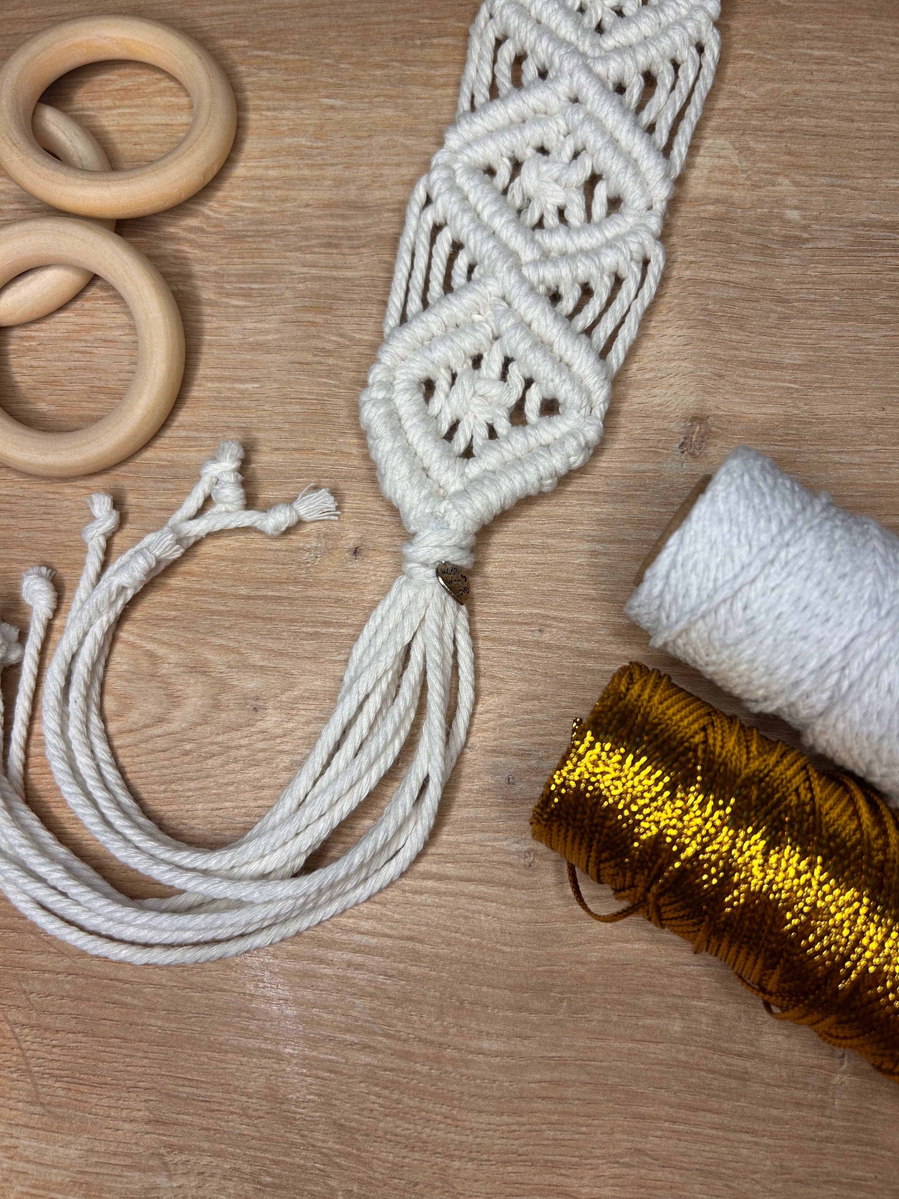 Ferma Tenda in Macramè – Decorazione Boho Naturale Handmade