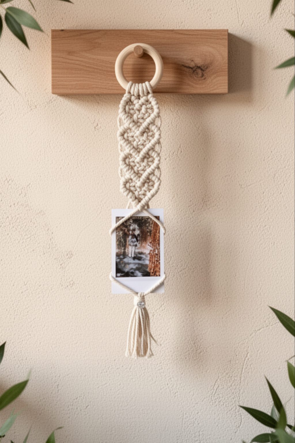 Cornice Baby Polaroid in Macramè