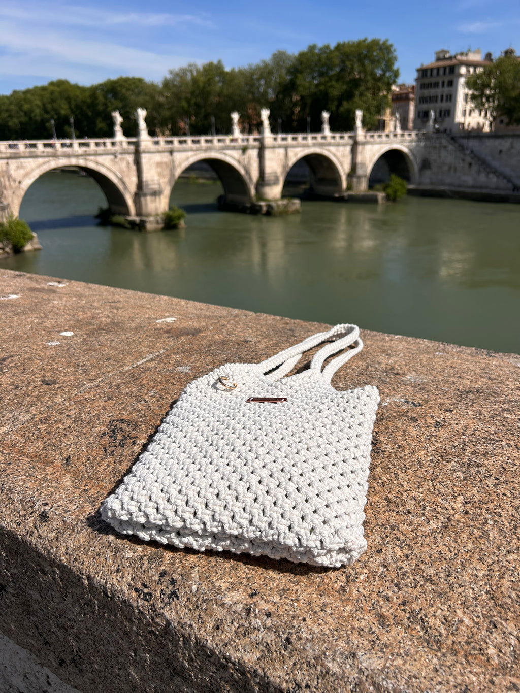 Borsa da spalla Handmade in Macramè