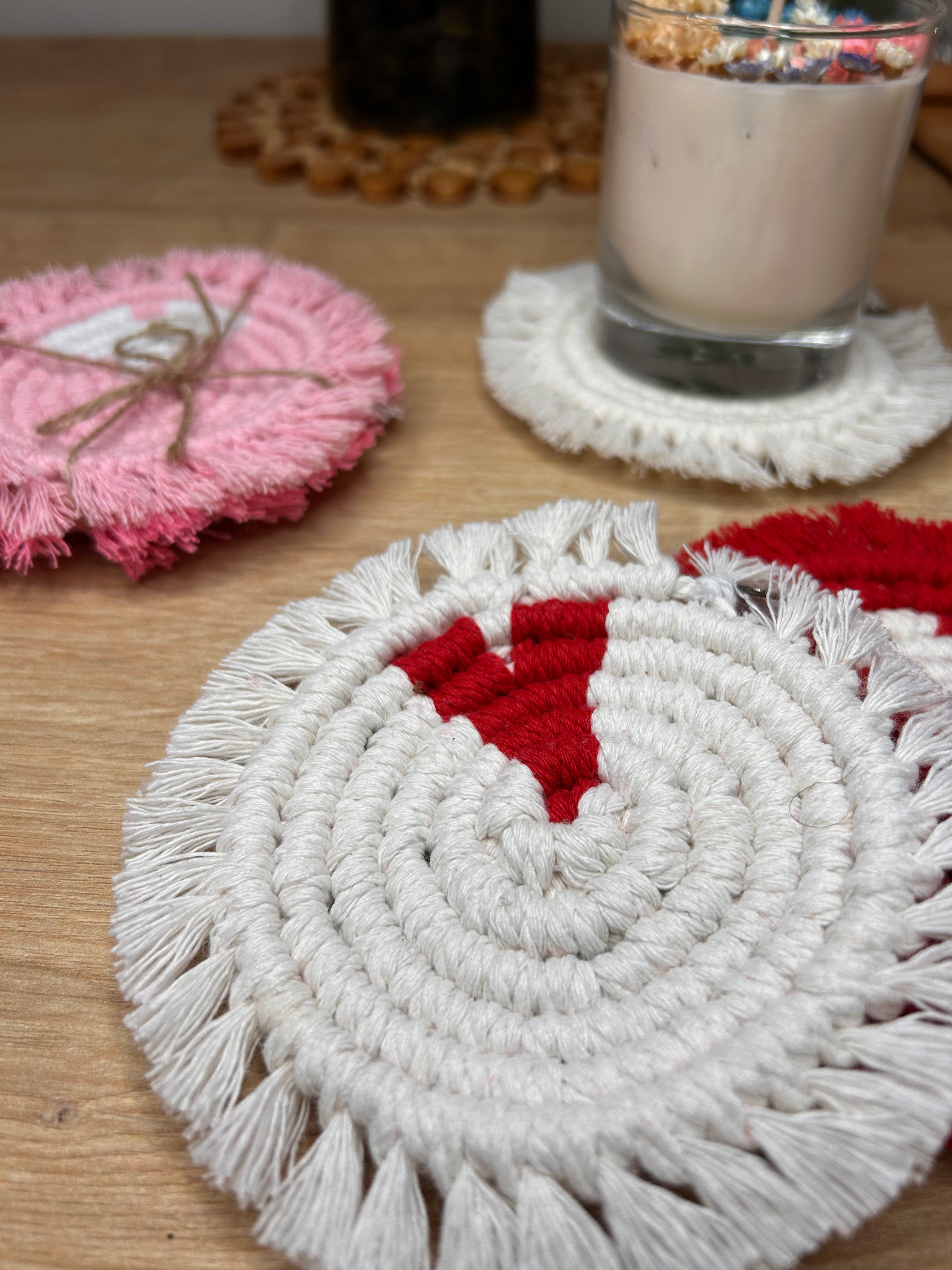 Mini Set da tavola Macramè Cuore