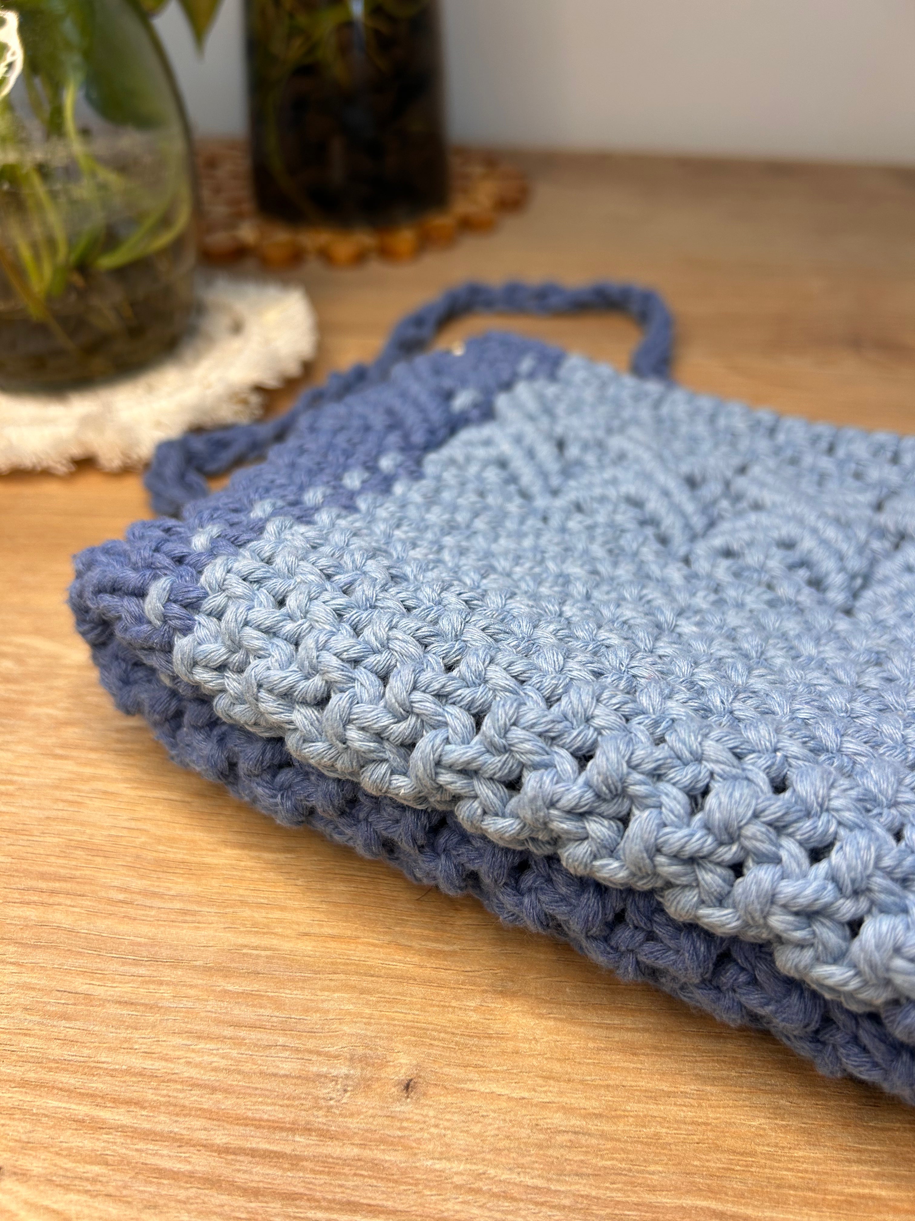 Borsa Elegante in Macramè- Manico Rimovibile