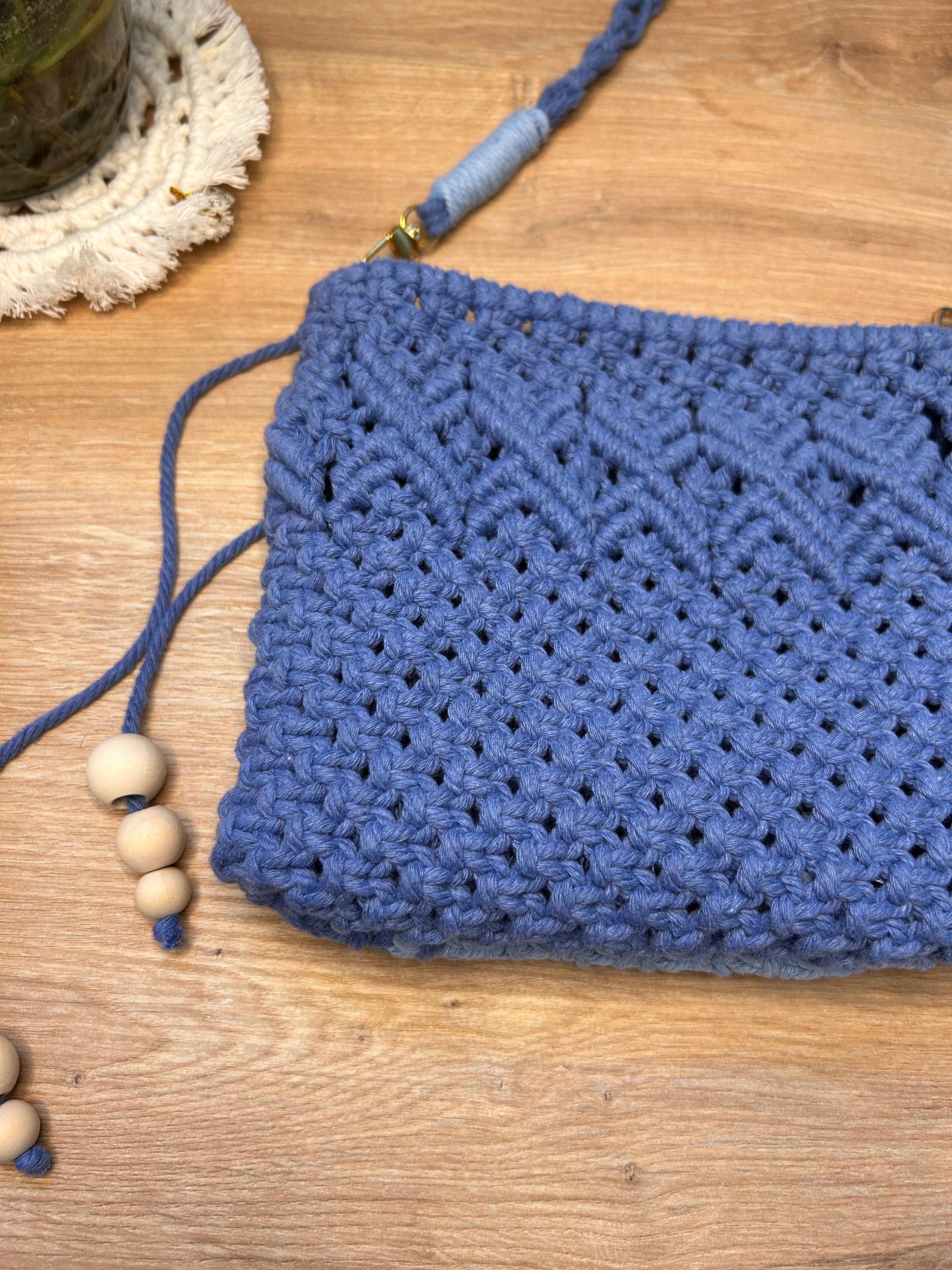 Borsa Elegante in Macramè- Manico Rimovibile