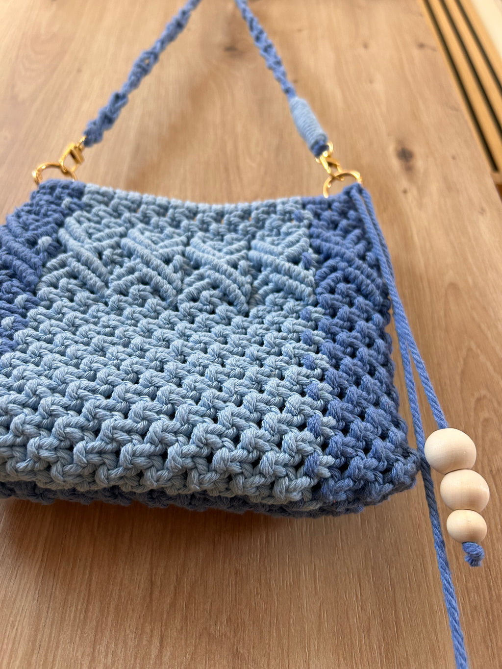 Borsa Elegante in Macramè- Manico Rimovibile