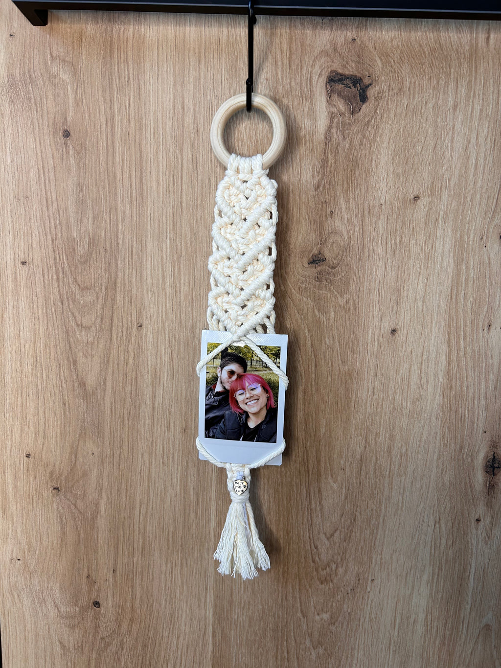 Cornice Baby Polaroid in Macramè