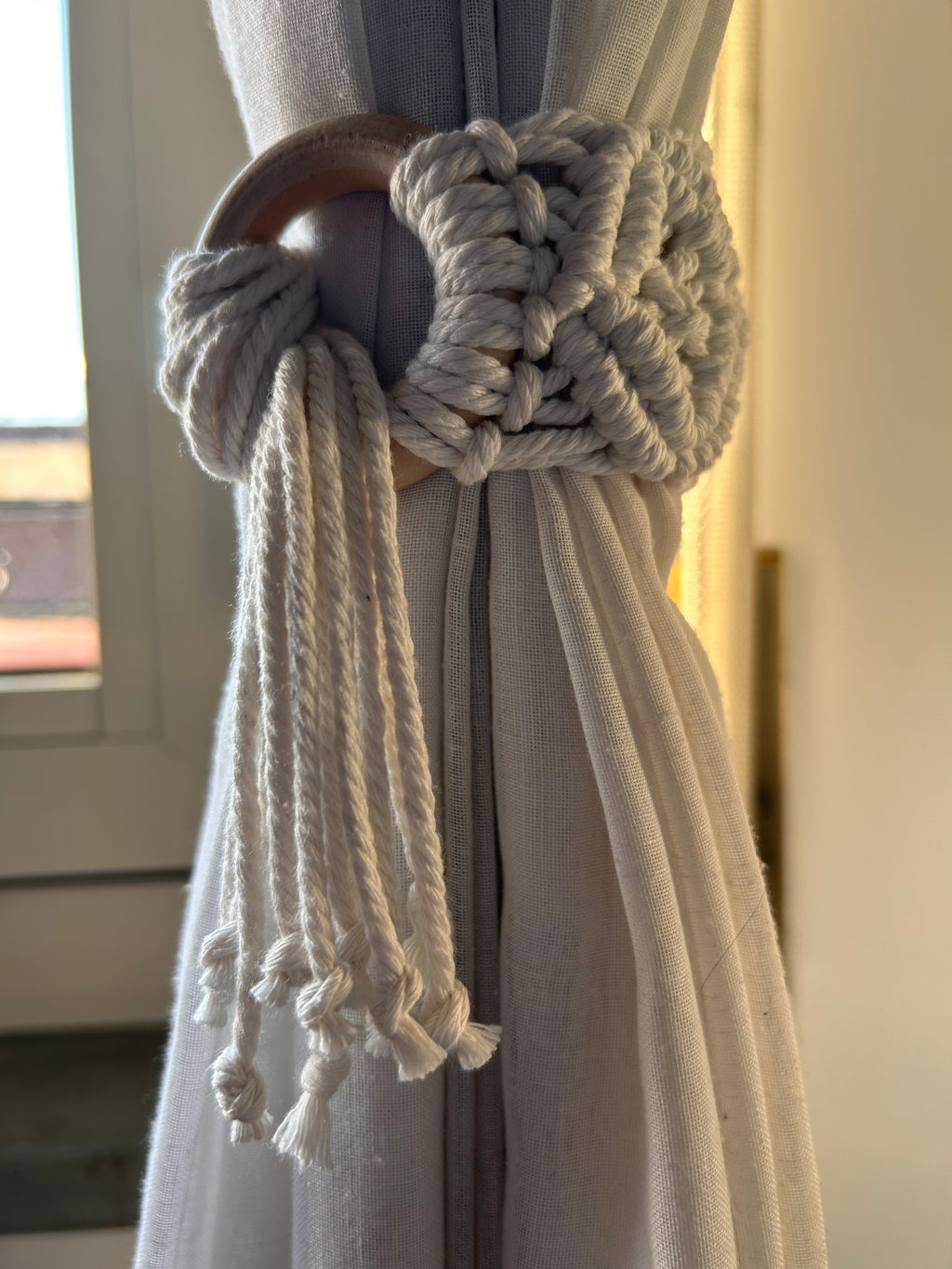 Ferma Tenda in Macramè – Decorazione Boho Naturale Handmade