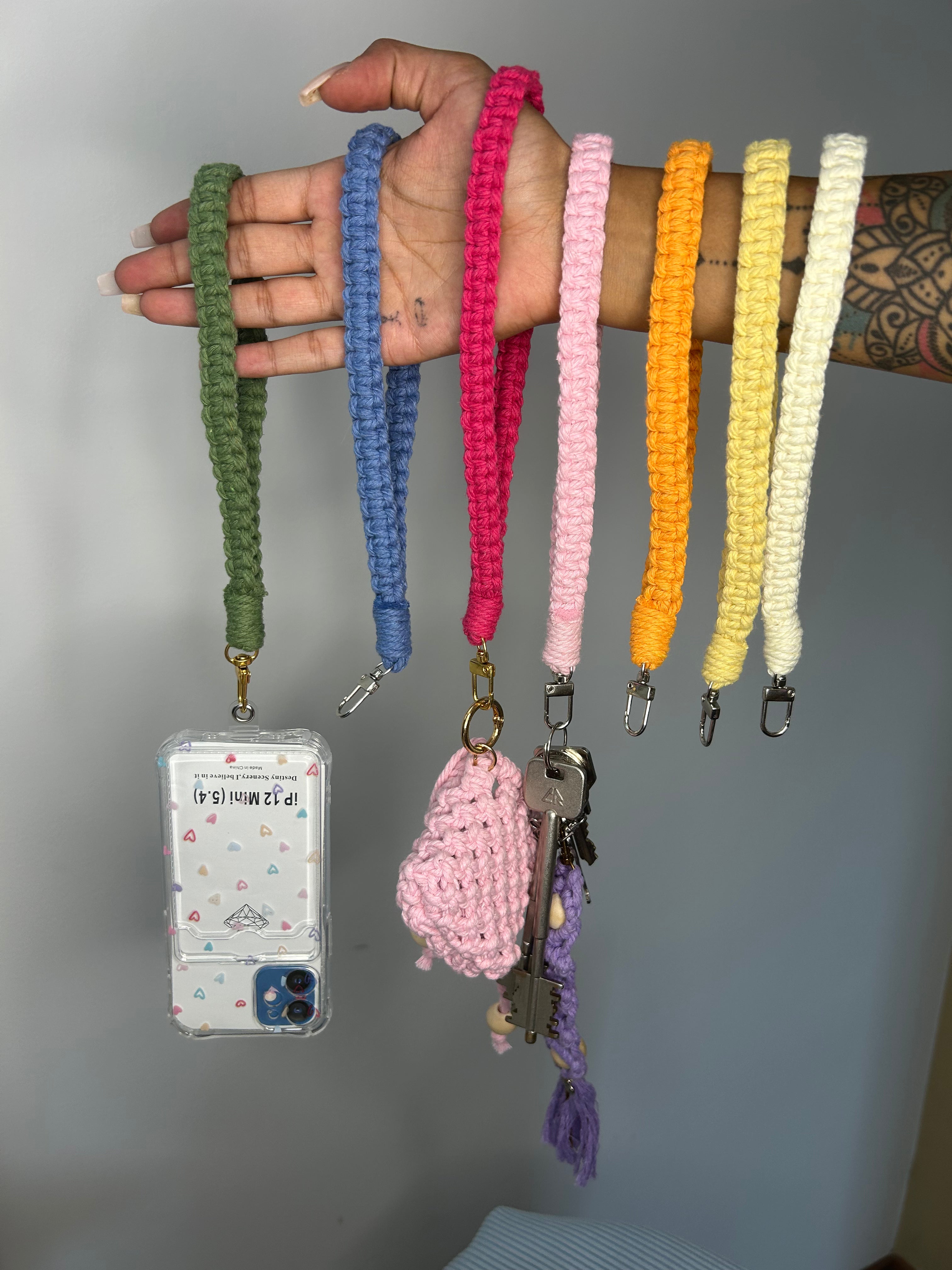 Macrame Phone Wristlet | Small multi-purpose accessory