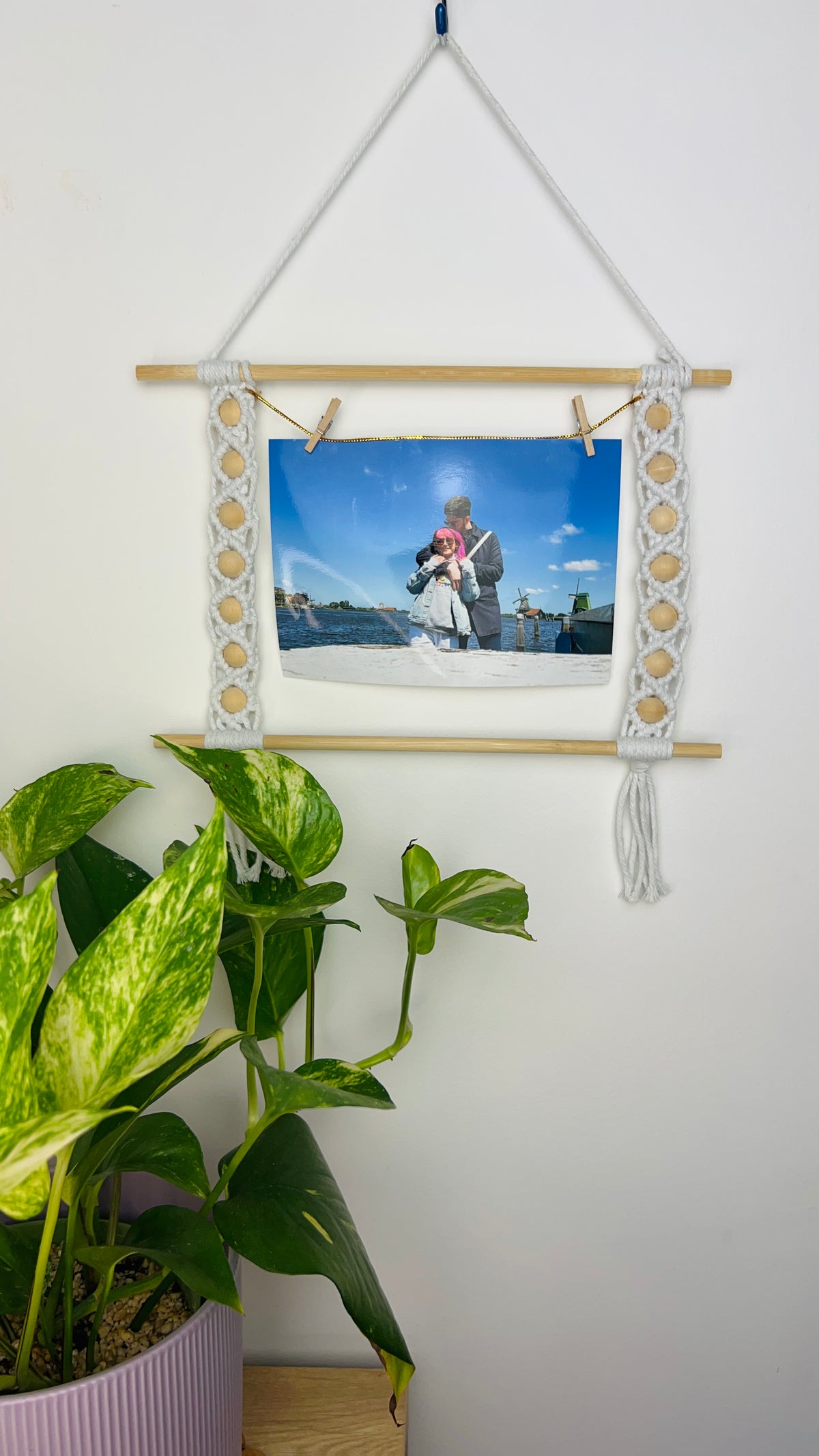 Removable Handle for Handmade Macrame Bag