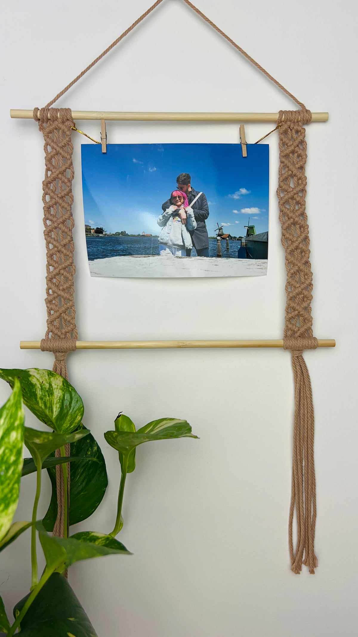 Removable Handle for Handmade Macrame Bag